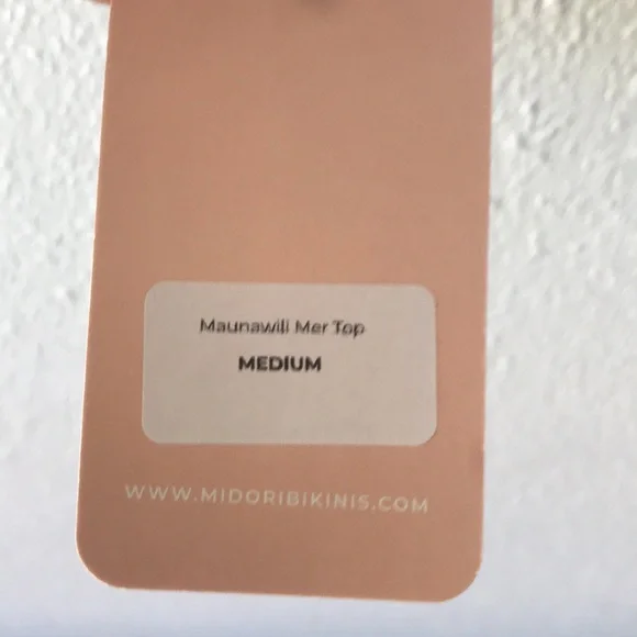 NWT Midori Bikinis Maunawili Mer Top Medium - Picture 5 of 7